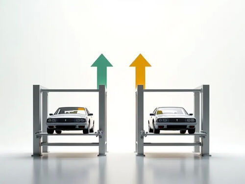 Último blog da empresa sobre Guia para escolher elevadores automotivos simétricos vs assimétricos