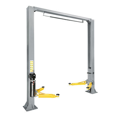 Buon prezzo 2 ascensori per auto post 9000lbs Capacità ascensore aereo automatico con bracci di supporto simmetrici e asimmetrici combinati per garage shop in linea