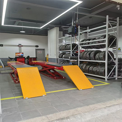 Harga yang bagus T400A Low Profile Wheel Alignment Scissor Lift Untuk Mobil yang Berbeda on line
