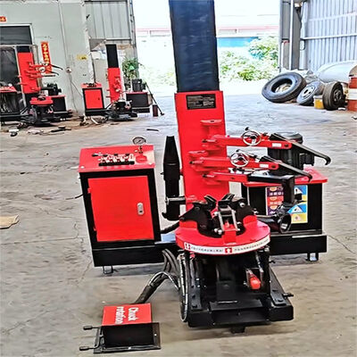 Good price AUTO Vertical Tyre Removal Machine 1300mm Wheel Diameter 18 Inch Trucks 10th Gen Diesel Pump Station Mobile Tire Changer online