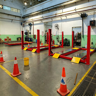 Good price 4 Post Car Lift/ Car Workshop Equipment With Wheel Alignment Machine online